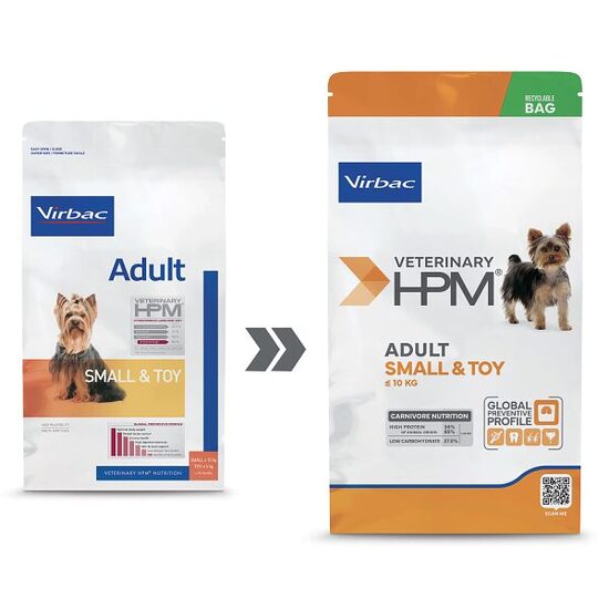 VIRBAC HPM Dog Adult Small & Toy 3kg